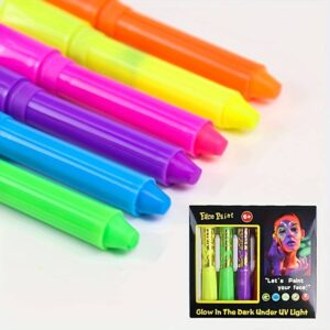 UV Neon Face Body Paint Crayon Kit