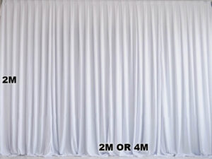 WHITE LYCRA WEDDING BACKDROP