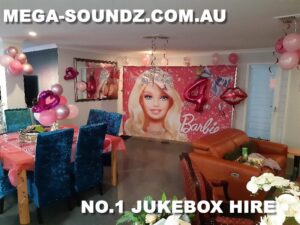 barbie backdrop hire perth