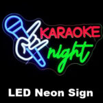 karaoke neon sign