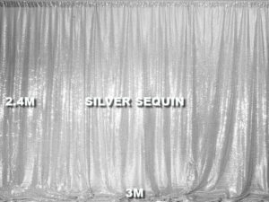 Silver Sequin Backdrop Hire Silver Sequin Backdrop Hire